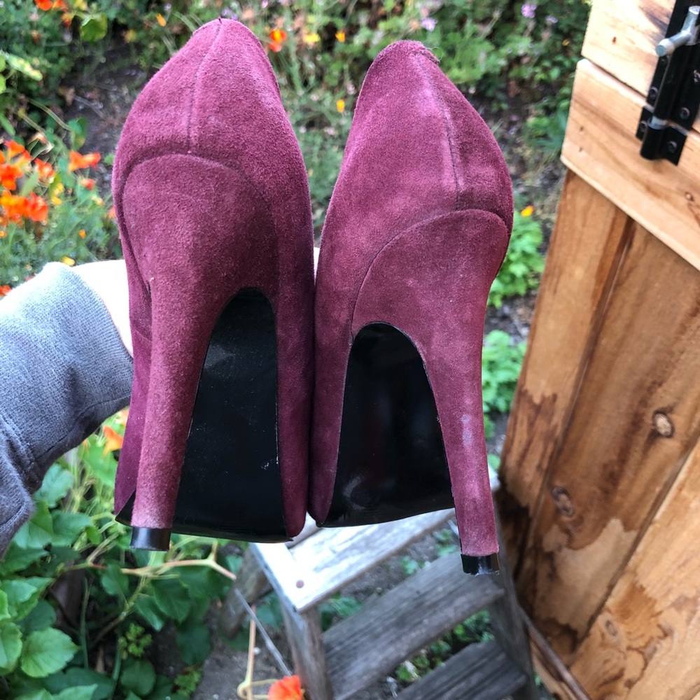 Steve Madden burgundy wine platform heels 👠 - Picture 6 of 7